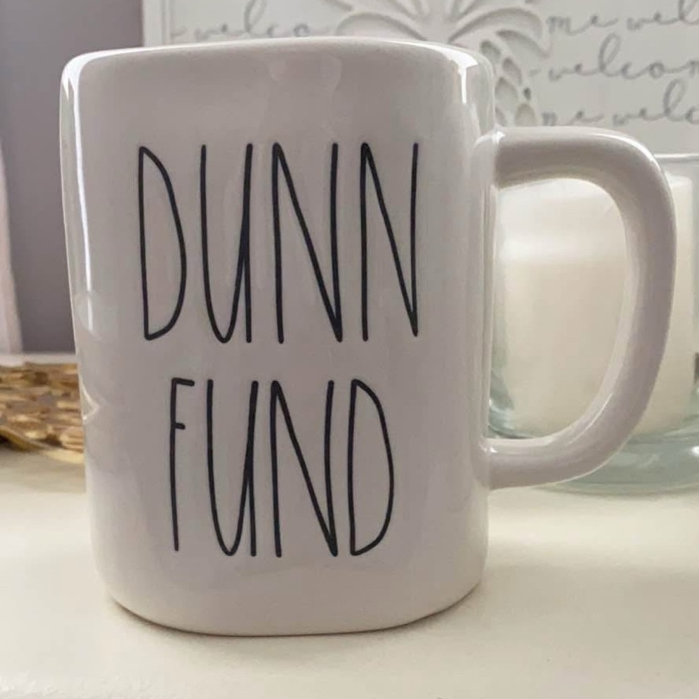 Rae Dunn White 'Dunn Fund' Mug